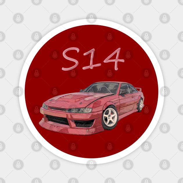 JDM s14 Magnet by iConicMachines